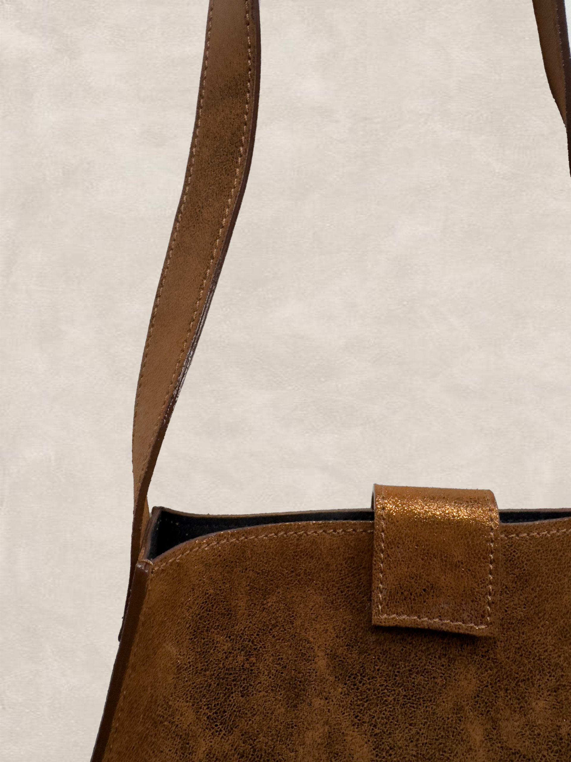 Sac Saskia Marron Paillettes
